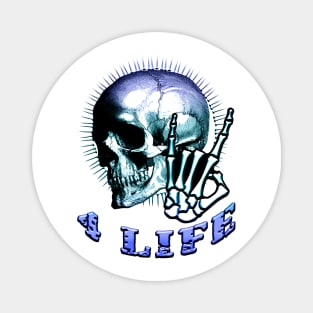 Metal 4 Life Blue Magnet